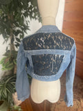 Blue Lace Jean Jacket