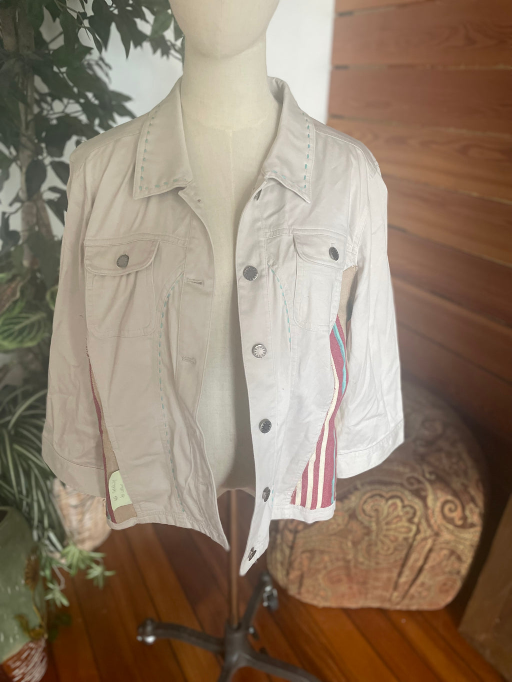 Beige Jean Jacket