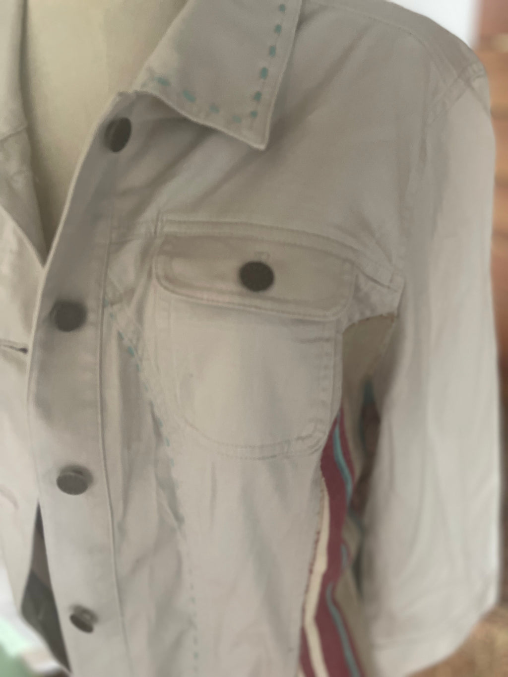 Beige Jean Jacket