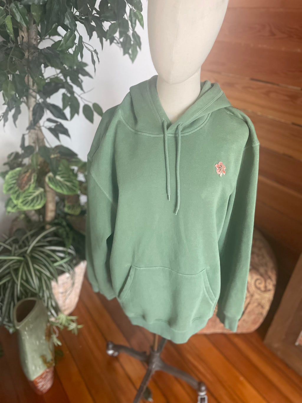 Sage Floral Sweater