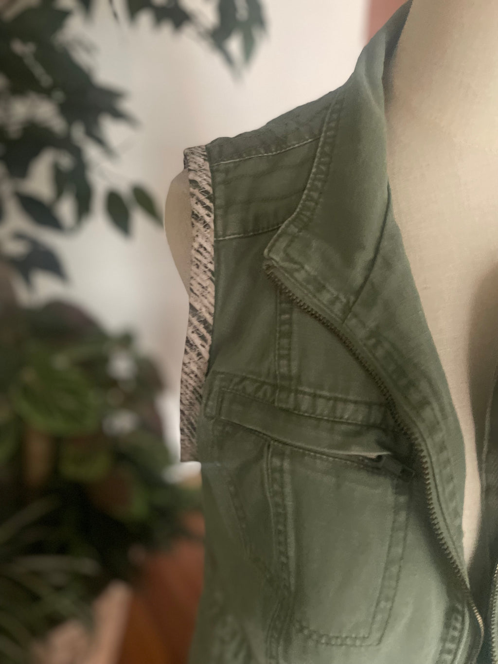 Army Green Tribal Vest