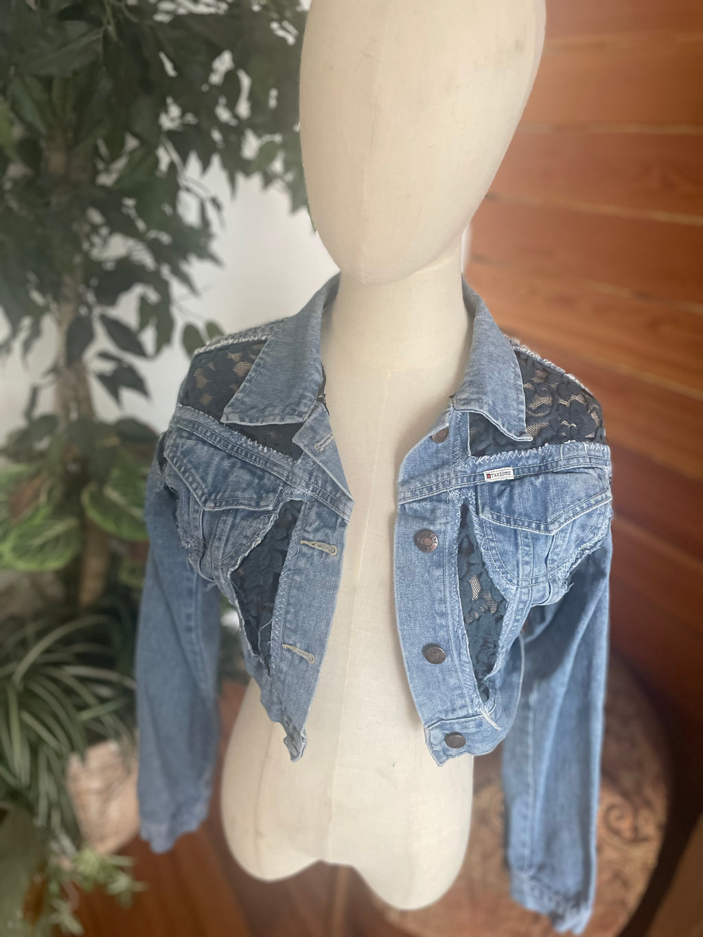 Blue Lace Jean Jacket